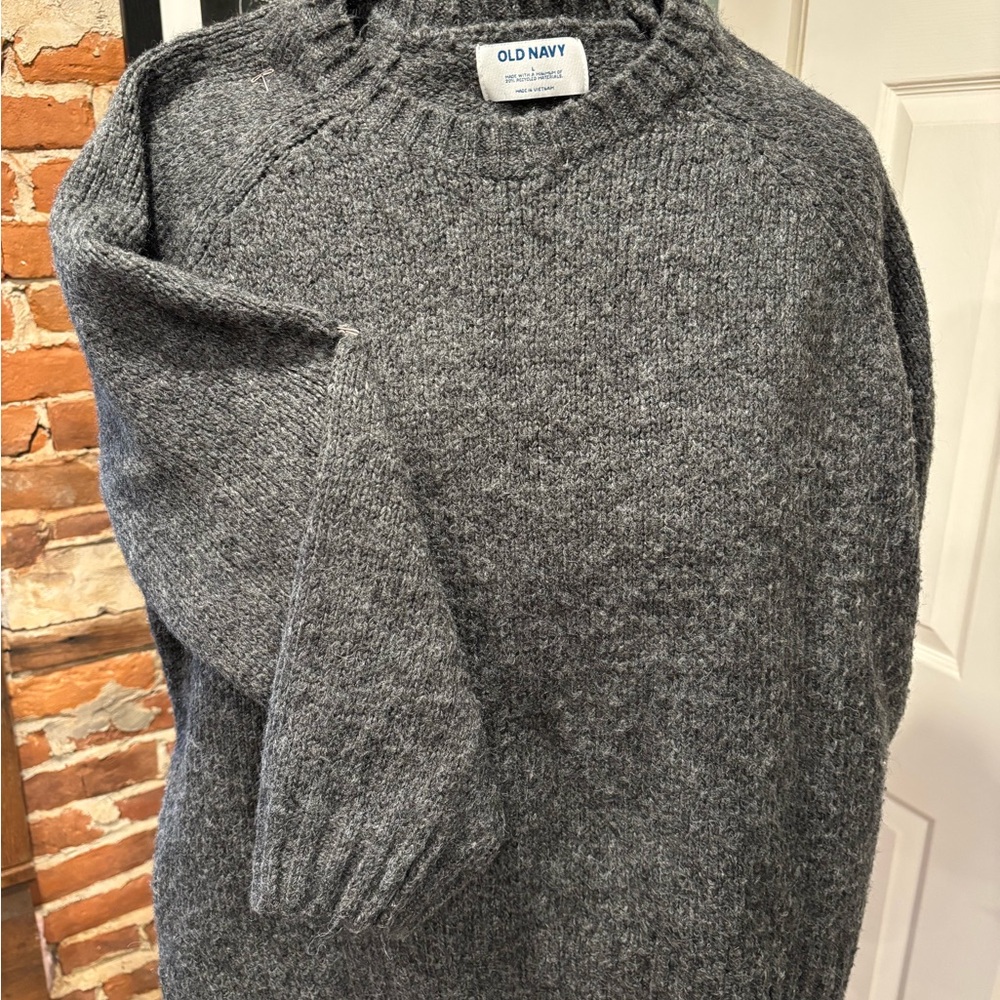 Old Navy Charcoal Crewneck Sweater for Men